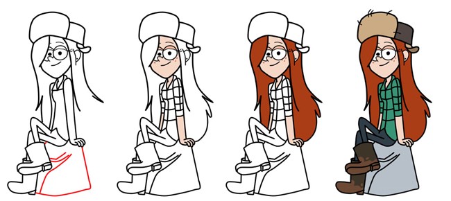 Disegni facili da schizzi di Gravity Falls