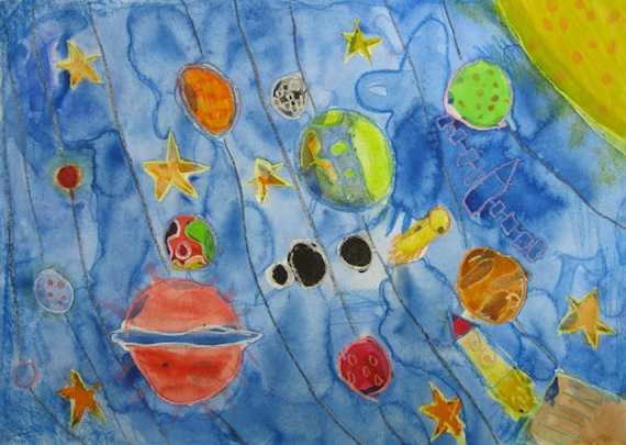 Bilder zum Thema Weltraum für Vorschulkinder