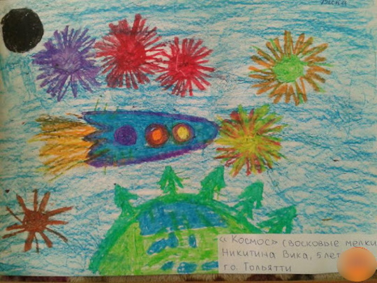 Bilder zum Thema Weltraum für Vorschulkinder