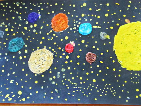 Bilder zum Thema Weltraum für Vorschulkinder