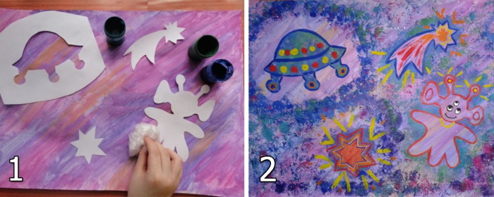 Bilder zum Thema Weltraum für Vorschulkinder