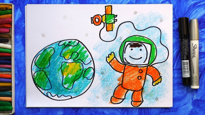 Bilder zum Thema Weltraum für Vorschulkinder