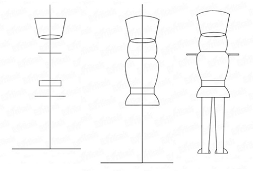 Nussknackerzeichnung für Kinder der 1.-2.-3. Klasse mit Bleistift auf Noten