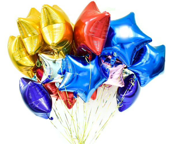 Folienballon: Luft ablassen, aufblasen, zubinden zu Hause