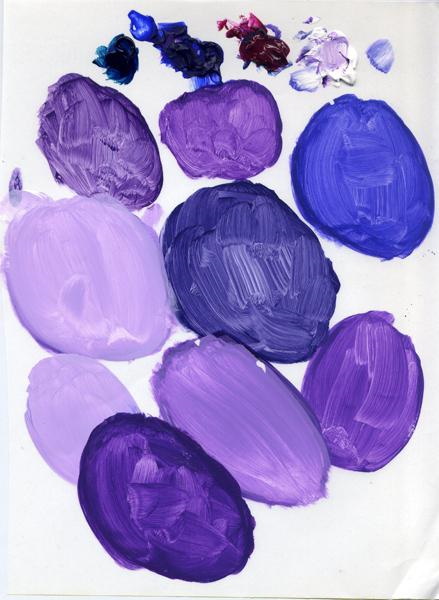 So mischen Sie Lila aus Acryl-, Öl-, Gouache- und Aquarellfarben