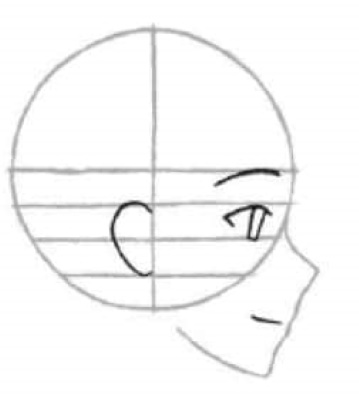 Disegno a matita di un volto di profilo passo dopo passo per principianti