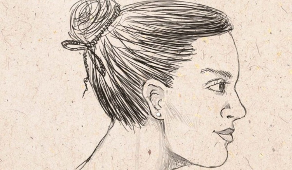 Disegno a matita di un volto di profilo passo dopo passo per principianti