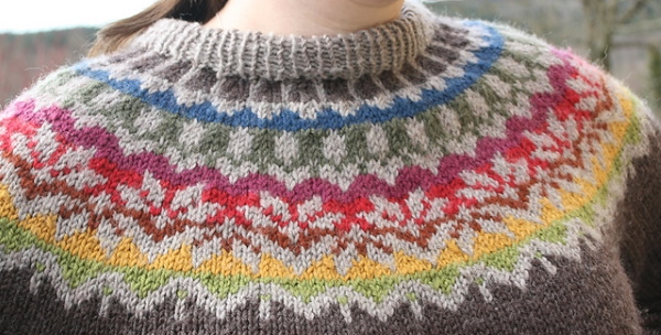 Lopapeysa. Strickmuster mit Beschreibungen mit Stricknadeln von oben nach unten, für Kinder, Männer, Meisterkurse
