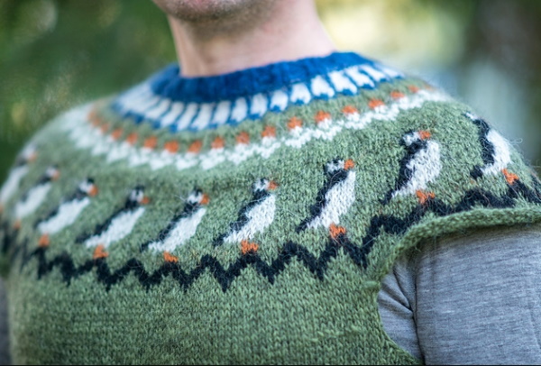 Lopapeysa. Strickmuster mit Beschreibungen mit Stricknadeln von oben nach unten, für Kinder, Männer, Meisterkurse