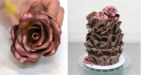 Plastische Schokolade zum Gestalten von Blumen und Figuren. Rezept