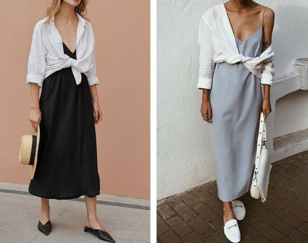 Nachthemd im Dessous-Stil. Muster