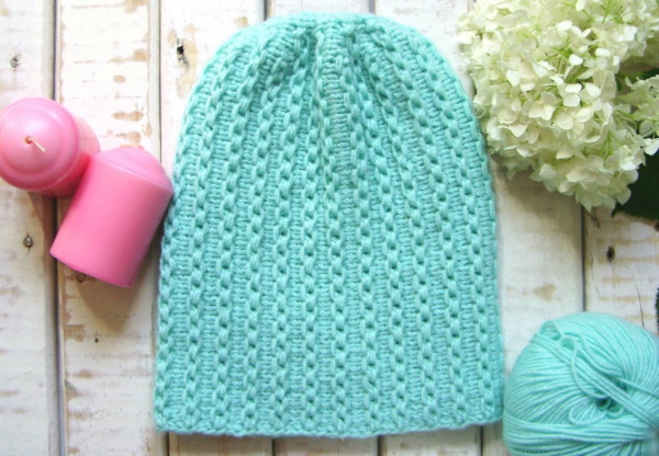 Beanie-Mütze gestrickt. Strickanleitungen, Modelle für Damen