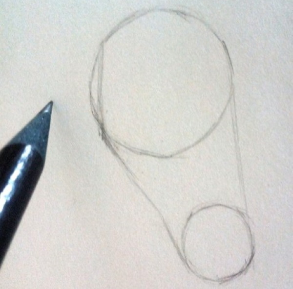 Orecchio - disegno passo dopo passo per bambini con matita