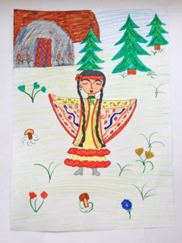 Baschkirische Ornamente und Muster, Schablonen, Bilder für Kinder