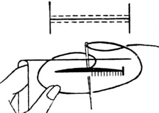 So machen Sie von Hand ein Knopfloch mit Faden und Nadel