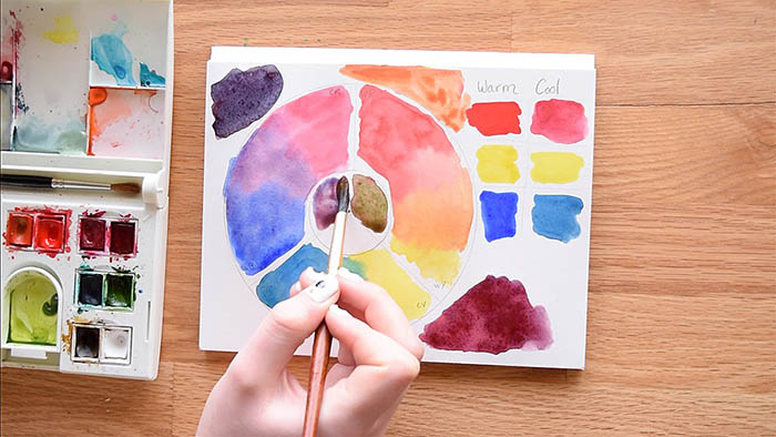 Wie man aus Farben, Gouache, Plastilin und Bleistiften rosa Farbe macht
