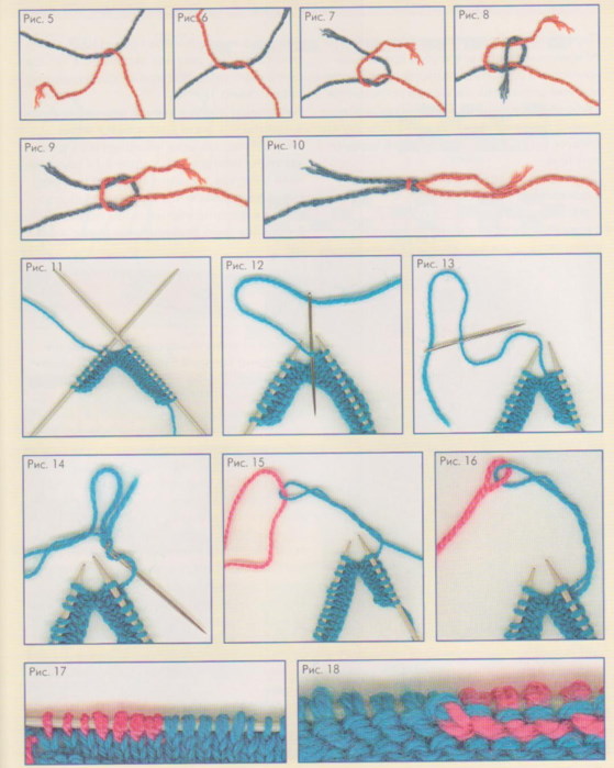 So verbinden Sie einen Faden, zwei Fäden beim Stricken mit Stricknadeln, um sich unbemerkt zu ändern