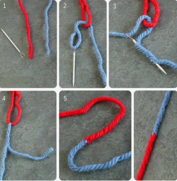 So verbinden Sie einen Faden, zwei Fäden beim Stricken mit Stricknadeln, um sich unbemerkt zu ändern