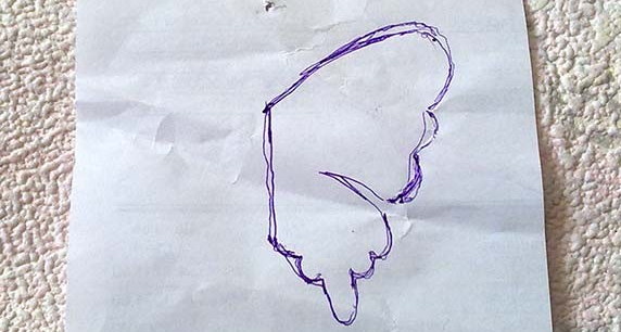 So schneidet man einen Schmetterling aus Papier aus. Vorlagen, Schablonen