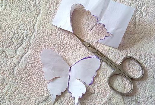 So schneidet man einen Schmetterling aus Papier aus. Vorlagen, Schablonen