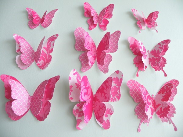 So schneidet man einen Schmetterling aus Papier aus. Vorlagen, Schablonen