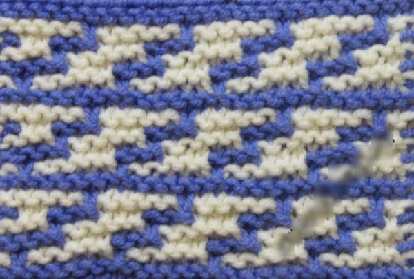 Modelli di maglia pigri in due colori. Schemi e descrizione
