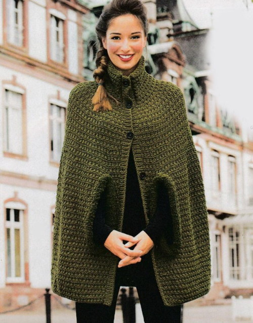 Umhang mit Stricknadeln. Schemata und Beschreibungen für Anfänger, Frauen, Mädchen. Modelle