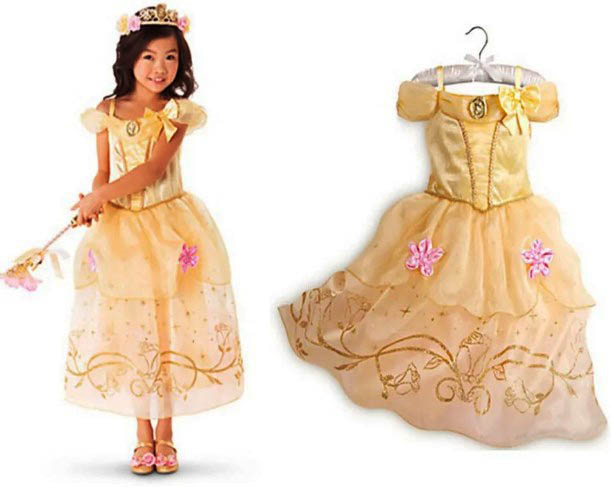 DIY Belle-Kleid aus „Die Schöne und das Biest“ für Mädchen