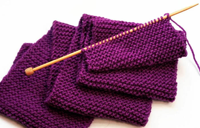Krausrippenstricken. Muster und Beschreibungen zum Stricken im Kreis ohne Naht oder Verbindung