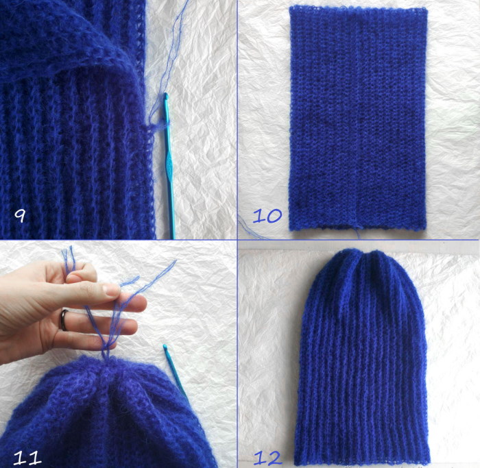 So stricken Sie eine Takori-Mütze aus Mohair, Angora oder Häkeln. Schema, Beschreibung