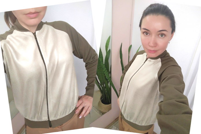 So nähen Sie einen Damen-Hoodie. Muster mit Reißverschluss, lang, isoliert