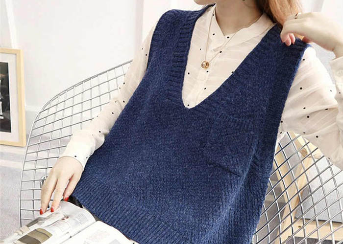 Gestrickte Mohairweste für Damen und Mädchen. Schemata und Beschreibung, neue Modelle