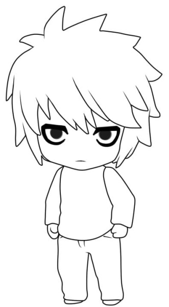 Anime Chibi zum Skizzieren einfach für Anfänger