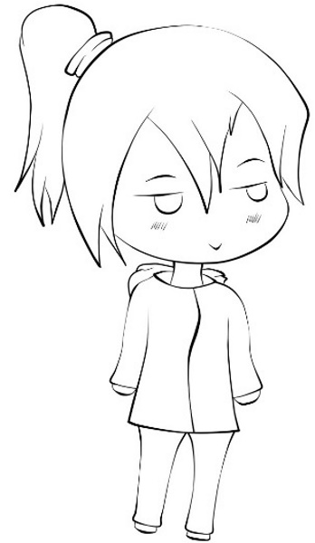 Anime Chibi zum Skizzieren einfach für Anfänger