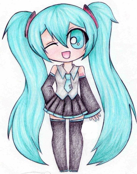 Anime Chibi zum Skizzieren einfach für Anfänger