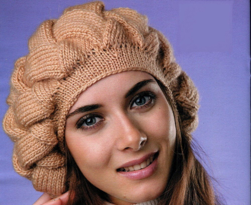 So stricken Sie eine Damenbaskenmütze mit Stricknadeln. Schemata mit Beschreibung Sommer, Winter
