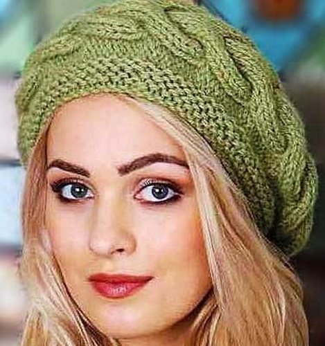 So stricken Sie eine Damenbaskenmütze mit Stricknadeln. Schemata mit Beschreibung Sommer, Winter