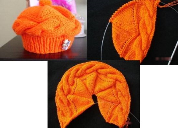 So stricken Sie eine Damenbaskenmütze mit Stricknadeln. Schemata mit Beschreibung Sommer, Winter