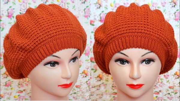 So stricken Sie eine Damenbaskenmütze mit Stricknadeln. Schemata mit Beschreibung Sommer, Winter