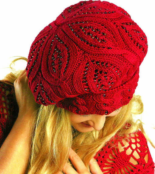 So stricken Sie eine Damenbaskenmütze mit Stricknadeln. Schemata mit Beschreibung Sommer, Winter