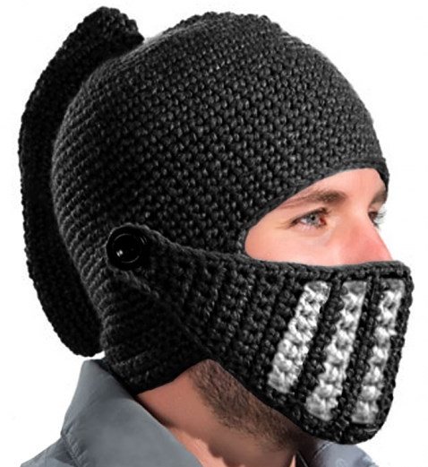 Wie man eine Sturmhaube für einen Mann strickt