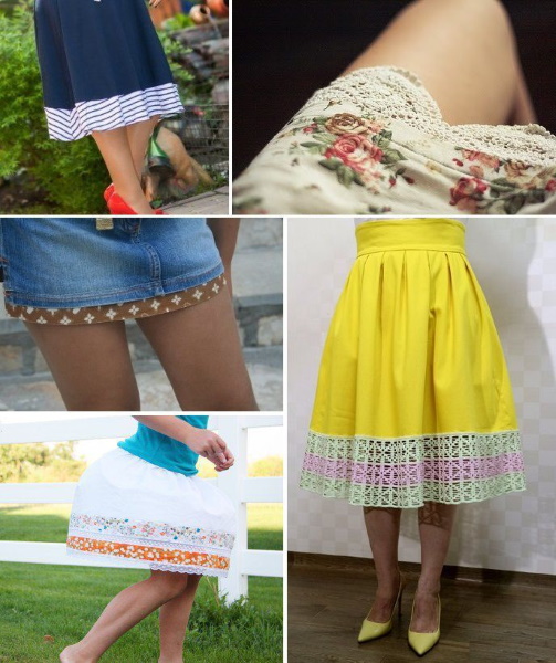 Come allungare un vestito corto con le proprie mani. Idee, foto