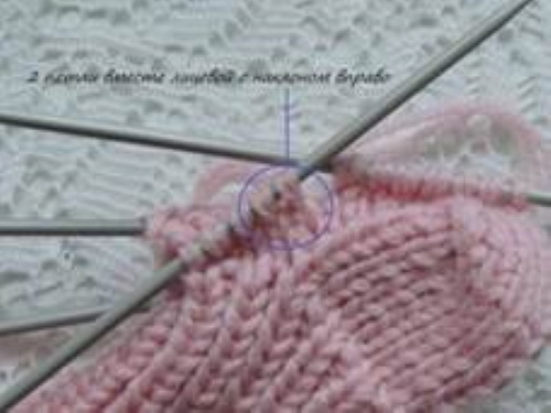Gestrickte Socken für Neugeborene von 0 bis 8 Monaten. Schemata