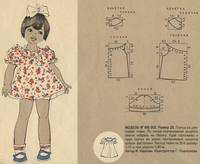 Abito in stile retrò per bambine di 4-5-6-7-8-9 anni con le tue mani