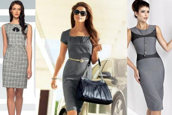 Damen Sommerkleid fürs Büro, handgefertigt. Schnittmuster, wie man näht
