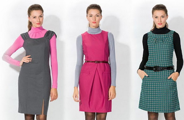 Damen Sommerkleid fürs Büro, handgefertigt. Schnittmuster, wie man näht