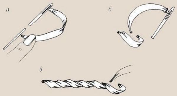 Stielstich mit Nadel Schritt für Schritt. So geht's, Anleitung für Anfänger
