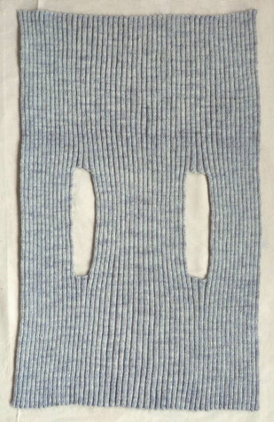 Weste aus einem Stück mit nahtlosen Stricknadeln für Damen. Schema