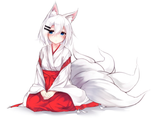 Anime-Mädchen mit Ohrenzeichnung. Süße Mädchen zum Skizzieren