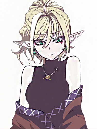 Anime-Mädchen mit Ohrenzeichnung. Süße Mädchen zum Skizzieren